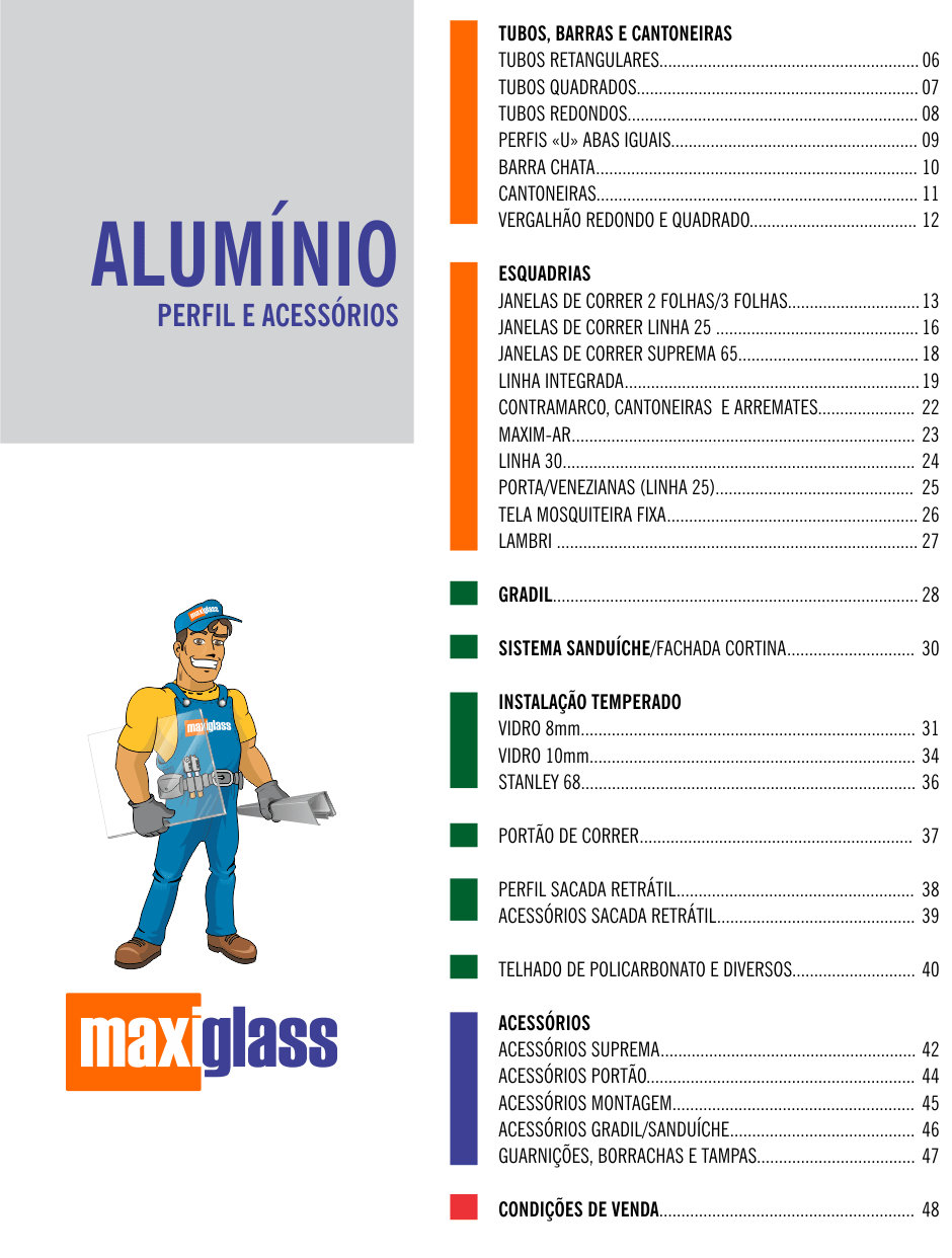 perfis de alumínio